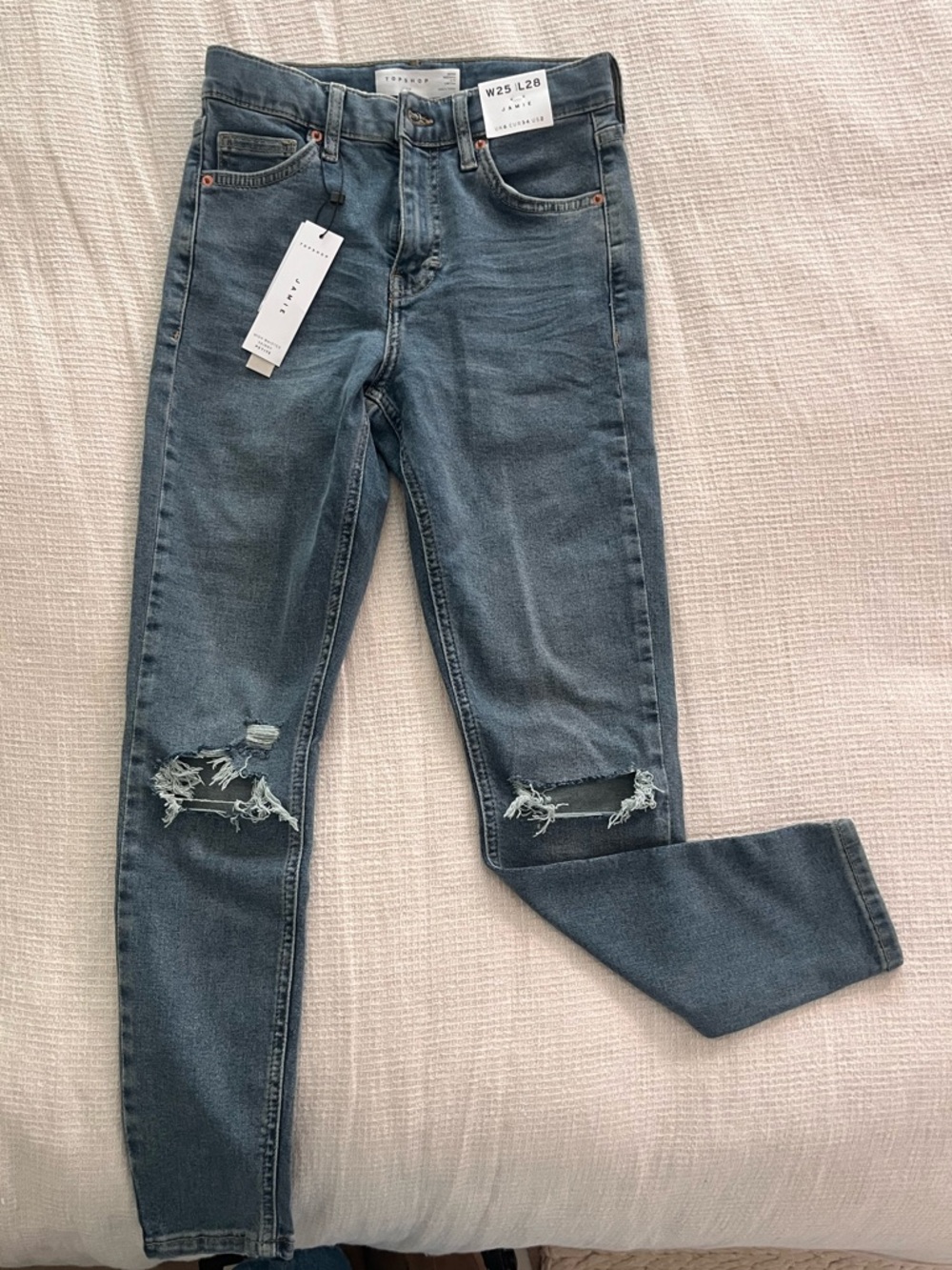Topshop Jamie Ripped Skinny Jeans